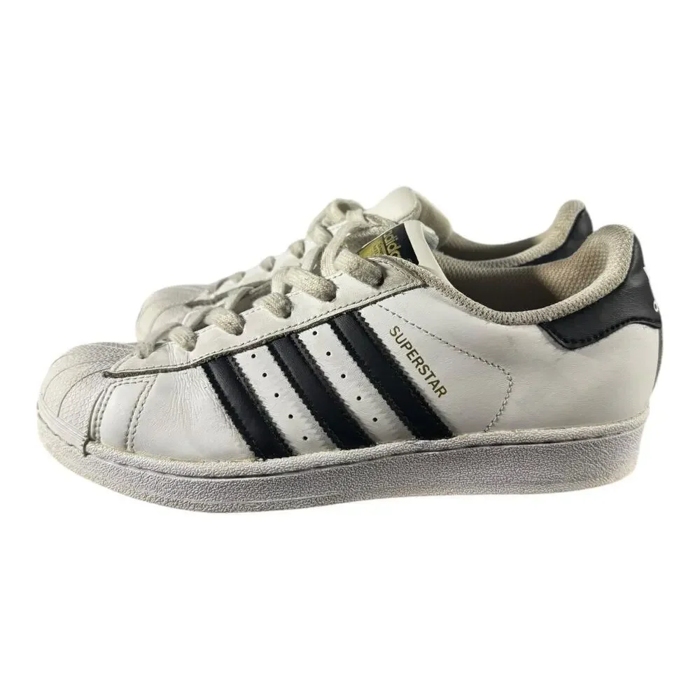 Adidas Originals Superstar Sneakers Womens Size 6 White Black Stripes